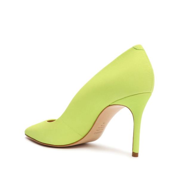 Schutz | Women's Lou Lo Nubuck Pump-Green Fresh