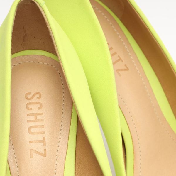 Schutz | Women's Lou Lo Nubuck Pump-Green Fresh