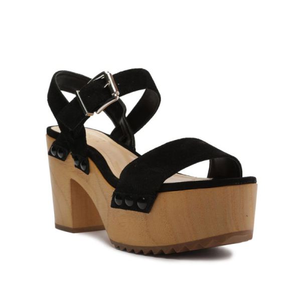 Schutz | Women's Gayleh Suede Sandal-Black