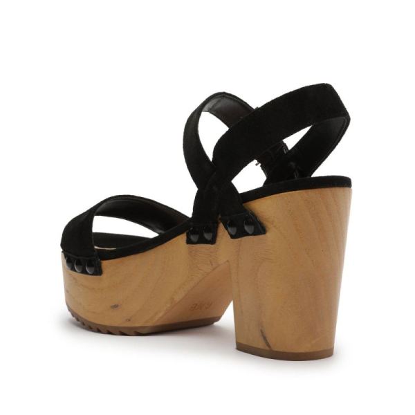 Schutz | Women's Gayleh Suede Sandal-Black