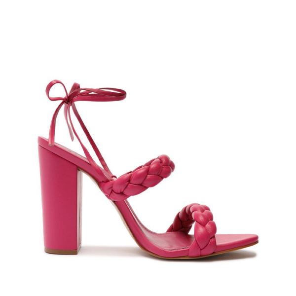 Schutz | Women's Zarda High Block Sandal-Hot Pink