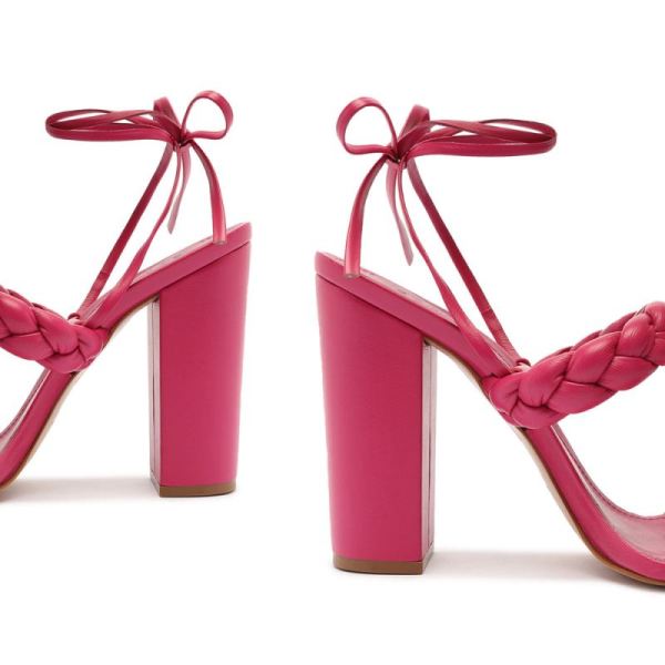 Schutz | Women's Zarda High Block Sandal-Hot Pink
