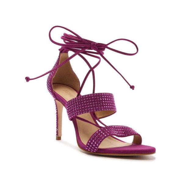 Schutz | Women's Sybil Lace Up Sandal-Bright Violet