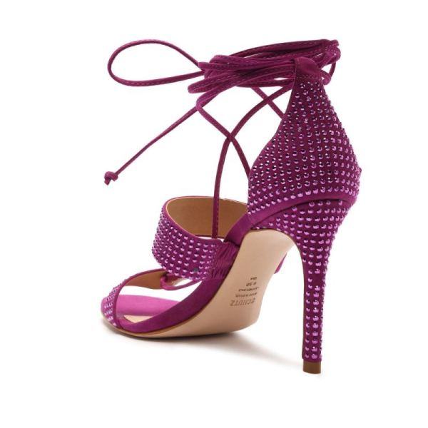 Schutz | Women's Sybil Lace Up Sandal-Bright Violet