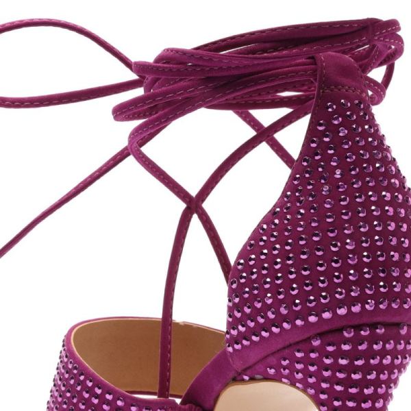 Schutz | Women's Sybil Lace Up Sandal-Bright Violet