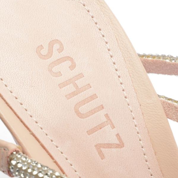 Schutz | Women's Louise Vinyl&Nappa Leather Sandal-Sweet Rose
