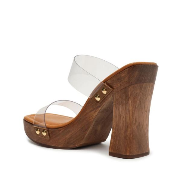 Schutz | Women's Aryana Vinyl Sandal-Wood