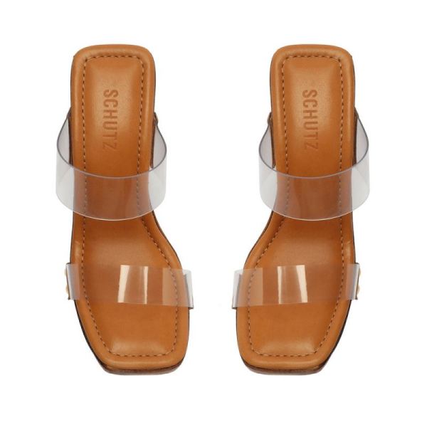 Schutz | Women's Aryana Vinyl Sandal-Wood