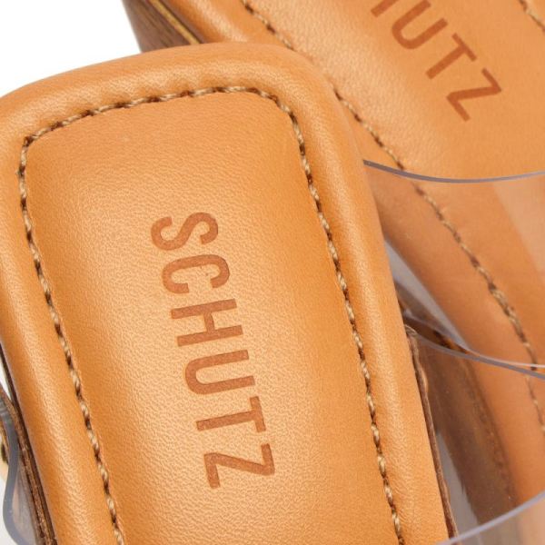 Schutz | Women's Aryana Vinyl Sandal-Wood