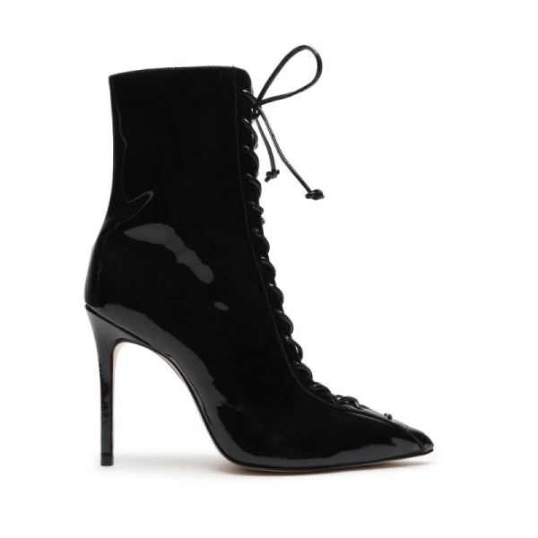 Schutz | Women's Anaiya Patent Leather Bootie -Black