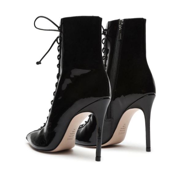 Schutz | Women's Anaiya Patent Leather Bootie  -Black