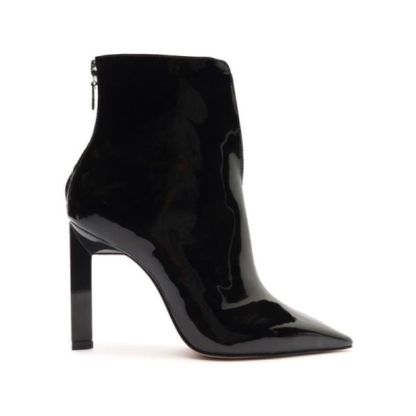 Schutz | Women's Viha Patent Leather Bootie-Black