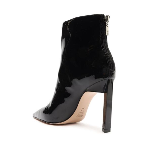 Schutz | Women's Viha Patent Leather Bootie-Black