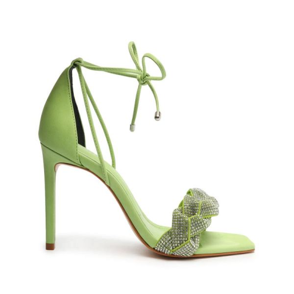 Schutz | Women's Alissa Nubuck Sandal-Lime Green