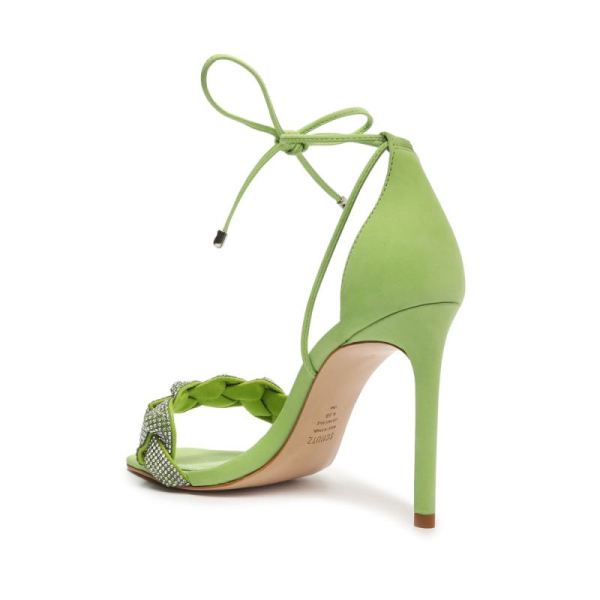 Schutz | Women's Alissa Nubuck Sandal-Lime Green