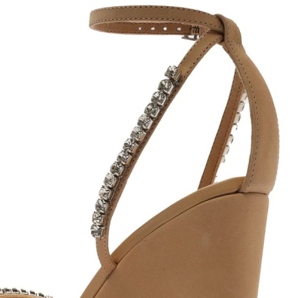 Schutz | Women's Loule Nubuck Wedge Sandal-Light Nude