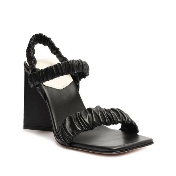 Schutz | Women's Lirah Nappa Leather Sandal-Black