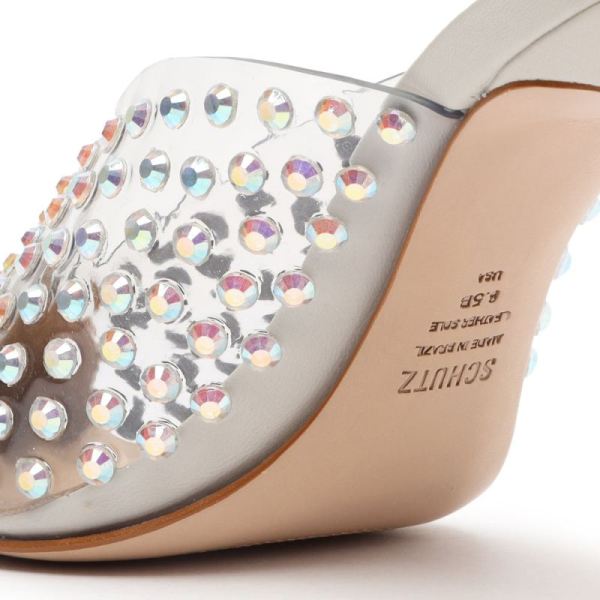 Schutz | Women's Greece Vinyl&Crystals Pump-Pearl