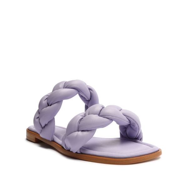 Schutz | Women's Soo Leather Sandal-Smoky Grape