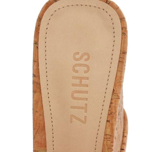 Schutz | Women's Dalle Metallic Leather Sandal-Platina Gold