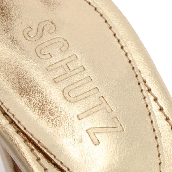 Schutz | Women's Elyda Platform Sandal-Gold