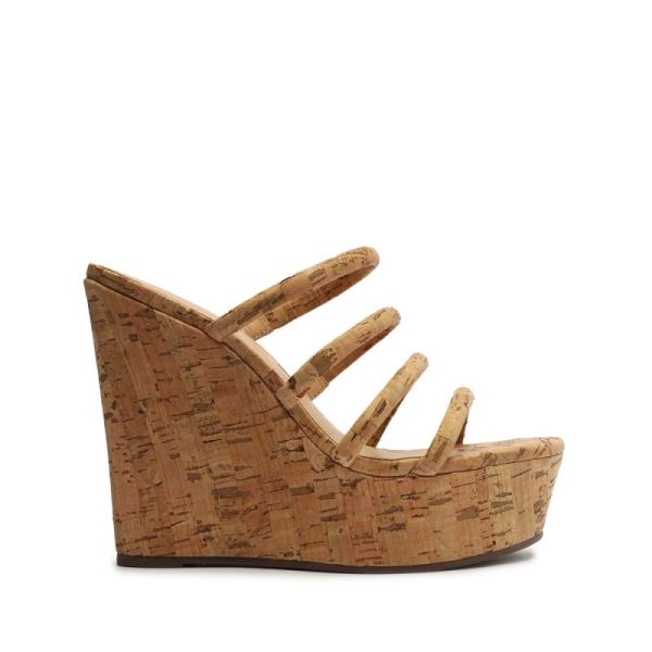 Schutz | Women's Cari Cork Sandal-Cork