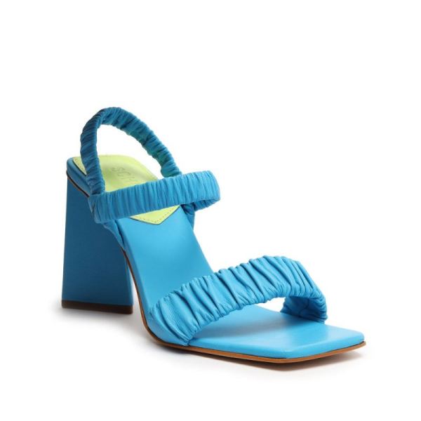 Schutz | Women's Lirah Nappa Leather Sandal-True Blue