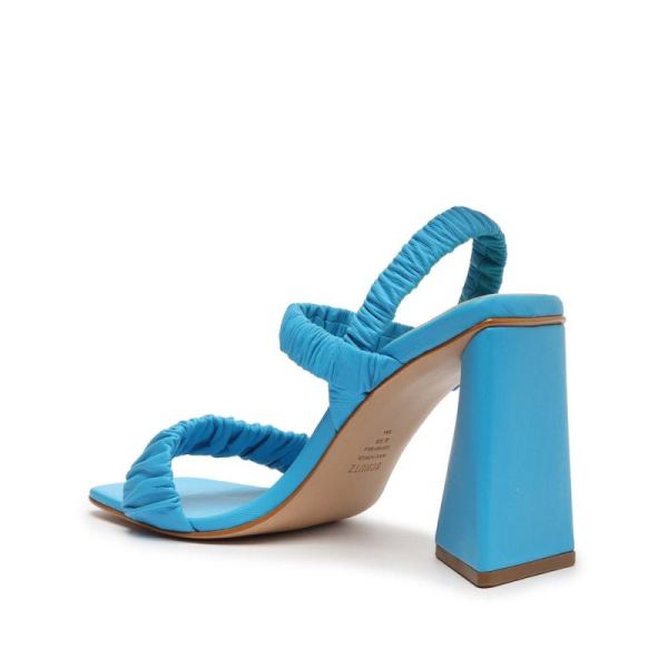 Schutz | Women's Lirah Nappa Leather Sandal-True Blue