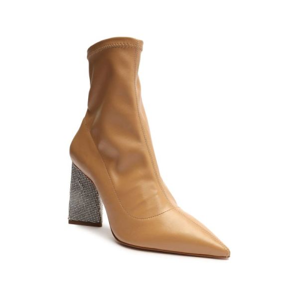 Schutz | Women's Cyrus Nappa Leather Bootie-Light Nude