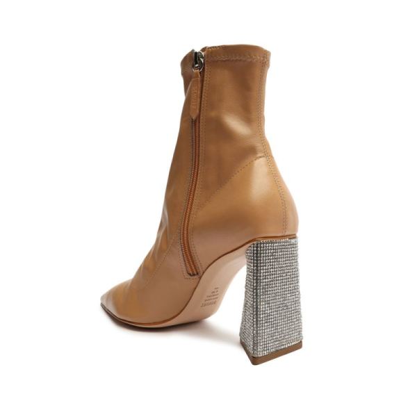 Schutz | Women's Cyrus Nappa Leather Bootie-Light Nude