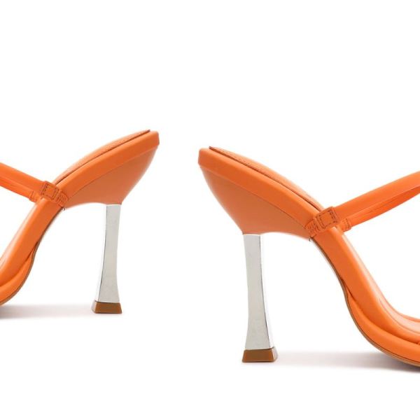 Schutz | Women's Agatha Sandal-Bright Tangerine