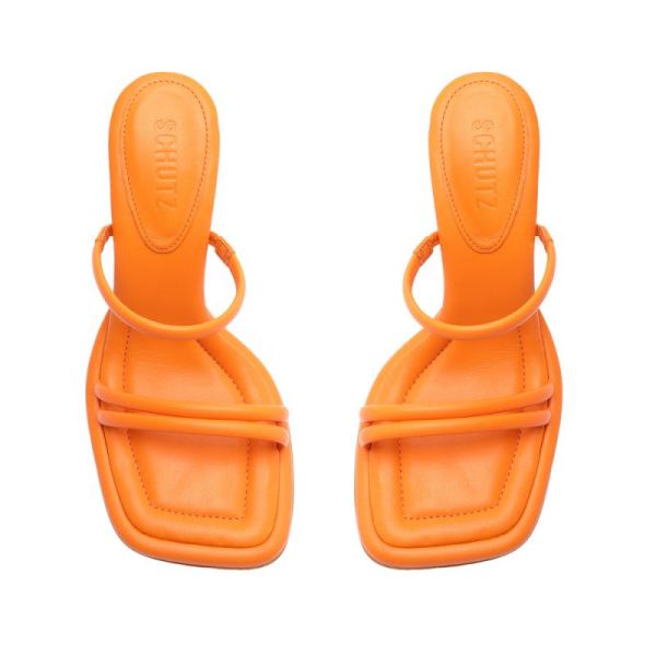 Schutz | Women's Agatha Sandal-Bright Tangerine