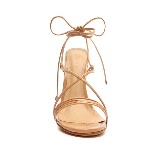 Schutz | Women's Arceli Patent Leather Sandal-Honey Beige