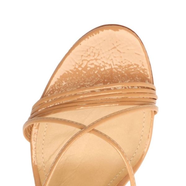 Schutz | Women's Arceli Patent Leather Sandal-Honey Beige