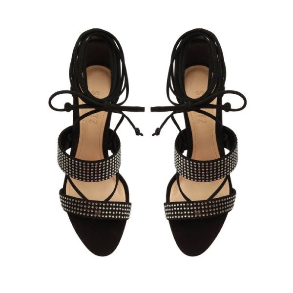 Schutz | Women's Sybil Lace Up Sandal-Black