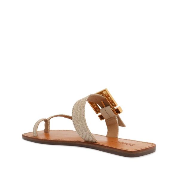 Schutz | Women's Malie Fabric Sandal-Straw