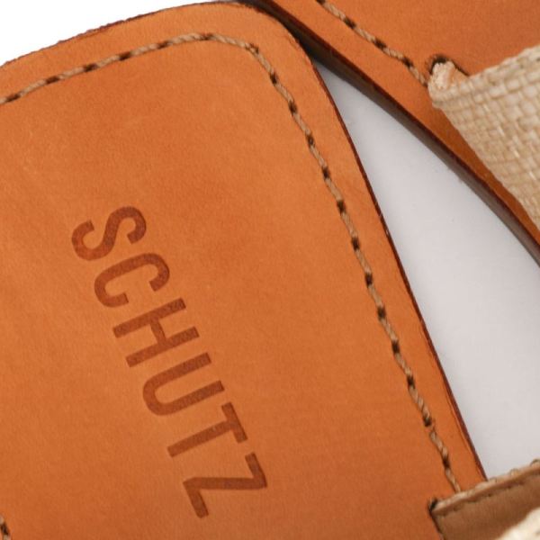 Schutz | Women's Malie Fabric Sandal-Straw