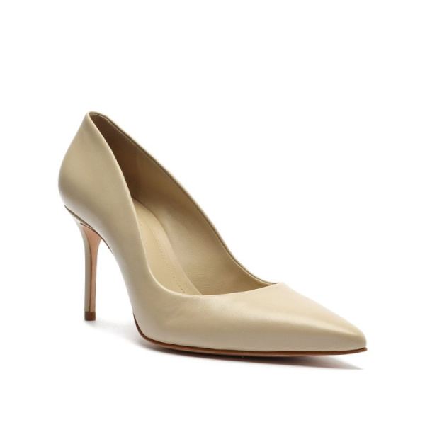 Schutz | Women's Lou Lo Nappa Leather Pump-Eggshell