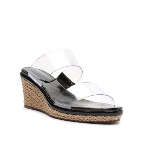 Schutz | Women's Arien Mid Wedge Sandal-Black