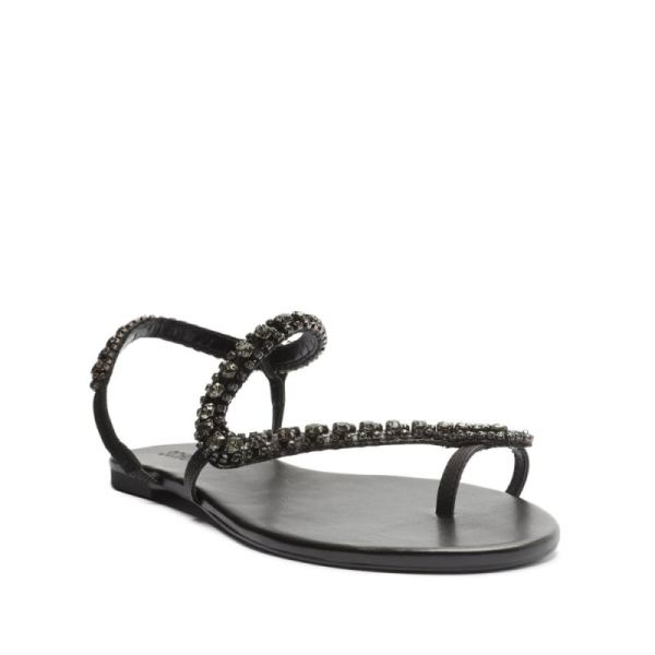 Schutz | Women's Court Leather Sandal-Black