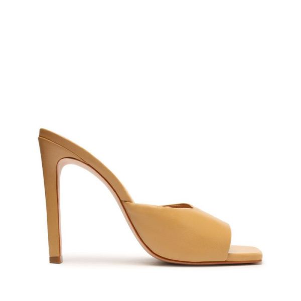 Schutz | Women's Kate Nappa Leather Sandal-Light Beige