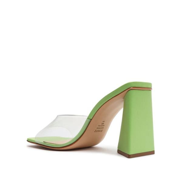 Schutz | Women's Lizah Vinyl Sandal-Lime Green