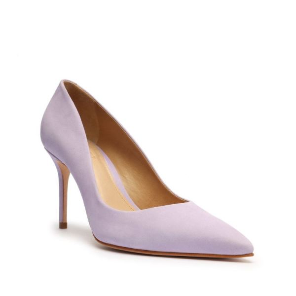 Schutz | Women's Lou Lo Nubuck Pump-Smoky Grape