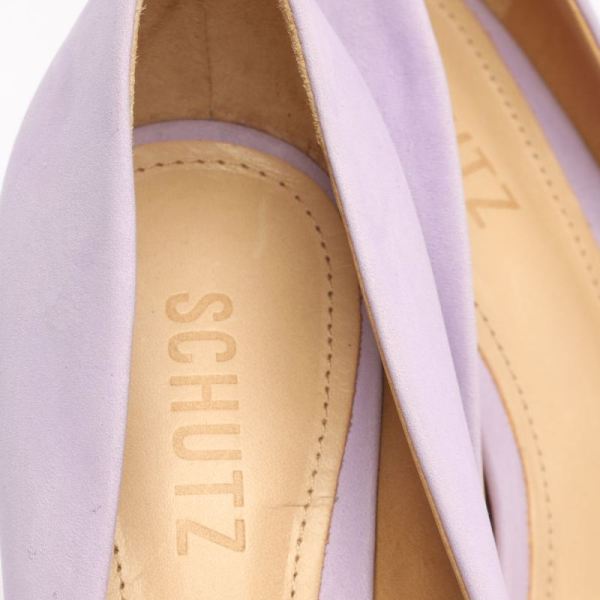 Schutz | Women's Lou Lo Nubuck Pump-Smoky Grape