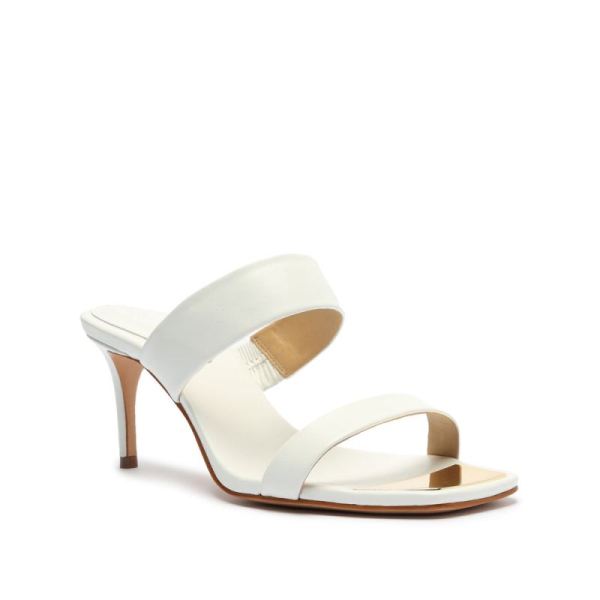 Schutz | Women's Aruana Nappa Leather Sandal-White