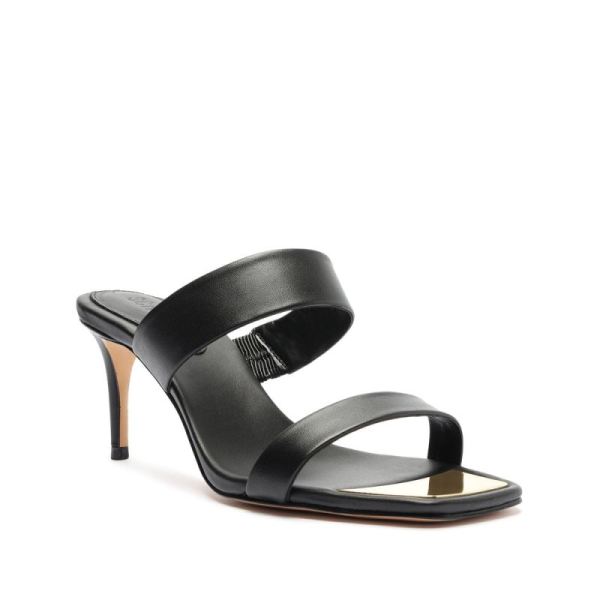 Schutz | Women's Aruana Leather Sandal-Black