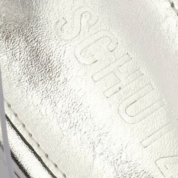 Schutz | Women's Elyda Mid Block Sandal-Silver