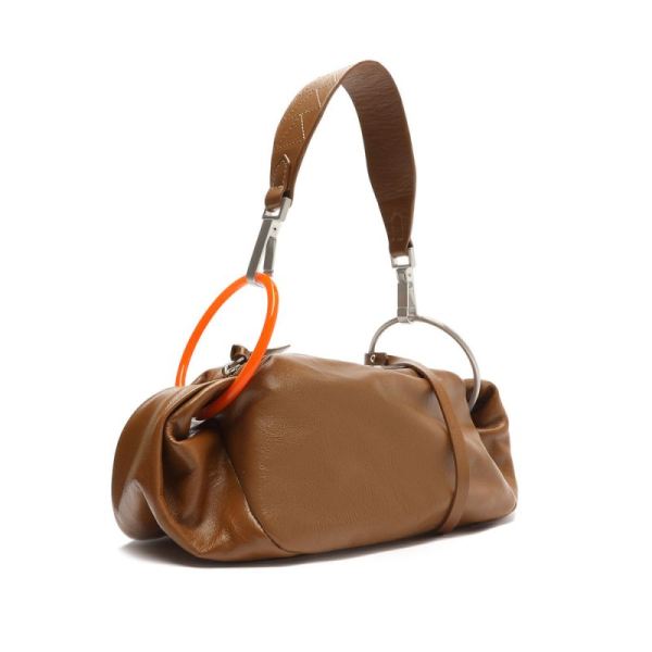 Schutz | Women's Paris Leather Crossbody-Dark Caramel