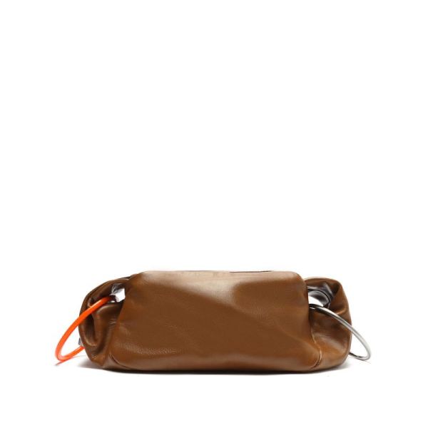 Schutz | Women's Paris Leather Crossbody-Dark Caramel