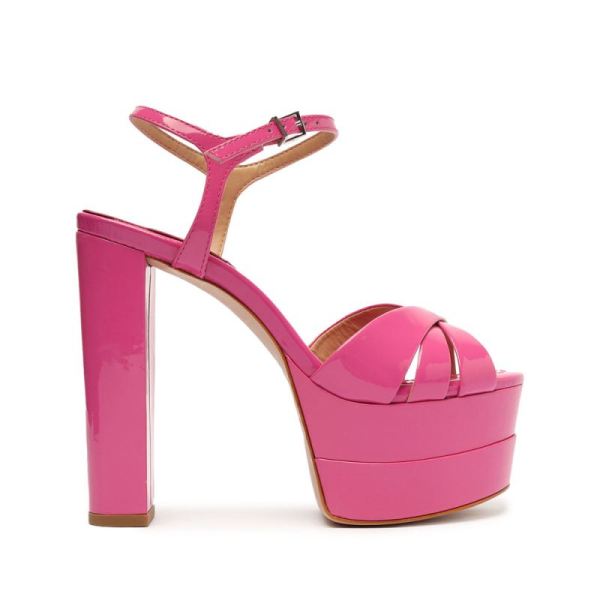 Schutz | Women's Keefa High Patent Sandal-Pink